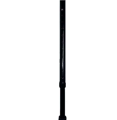 Deluxe Plain Black Durable Ladies Mens Adjustable Walking Stick Cane - 23" - 38.5" — view 2