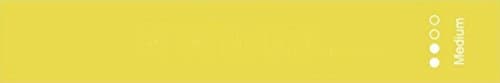 Resistance Exercise Loop Band Perfect for Yoga, Pilates, Gym, Fitness + More (1x Yellow - Medium Band)