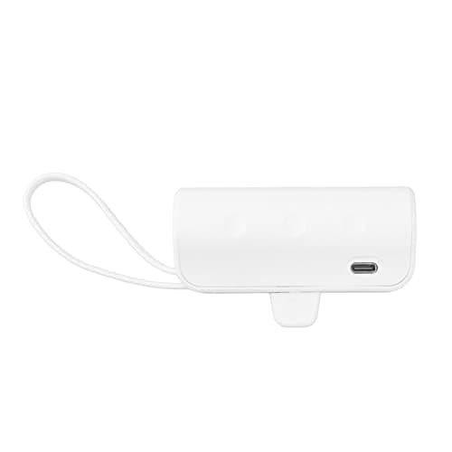 LICAEVEY Mini Portable Charger with Built in Cables for IOS and Type C, 2 in 1 USB C Power Bank for Emergency, Dual Input Charger for Travel and Outdoor Use — view 2