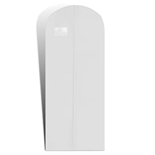 Hoesh UK Women White 60 Inches Breathable Bridesmaids Long Zip Wedding Gown Dress Travel Storage Garment Cover Bag — view 6