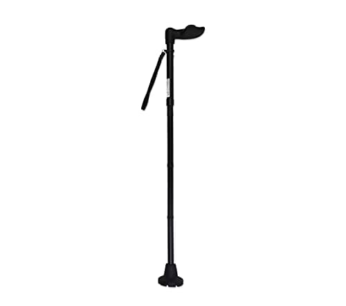 KMINA Folding Walking Stick for Women and Men, Anatomical Grip, Right Hand — view 2