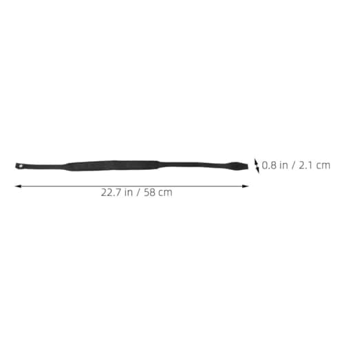 HOMSFOU 2pcs Adjustable Nylon Ski Pole Strap and Walking Stick Wristband with Wear-resistant Black Material for Outdoor Activities and Skiing, Sleek and Sturdy Trekking Stick Wrist Leash — view 2