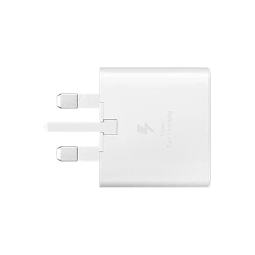 Samsung Galaxy Official 25W Super Fast Charging Travel Adapter (with USB-C to C Data Cable), White — view 4