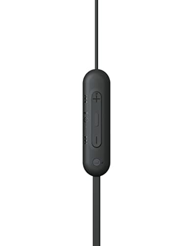 Sony WI-C100 Wireless In-ear Headphones - Up to 25 hours of battery life - Water resistant -Built-in mic for phone calls - Voice Assistant compatible - Reliable Bluetooth® connection - Black — view 3