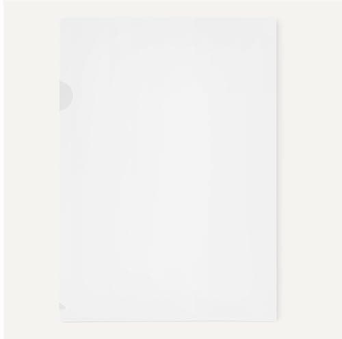 Amazon Basics A4 Clear Document Wallet for Office and Home, Open Top & Side Cut, Transparent Plastic File Folder, 0.2 mm Thickness, 100 Sheets — view 3