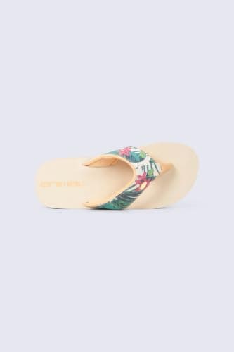 Animal Swish Womens AOP Slip-On Flip Flops Beige 7 — view 5