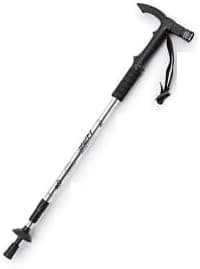 Walking Trekking Poles Adjustable Anti-Shock Ultra Portable Hiking Sticks for Camping/Climbing/Backpacking (Silver Grey with cover)