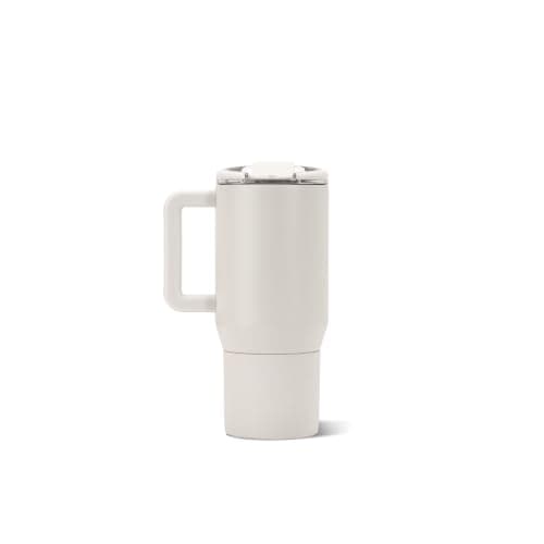 HydroJug Coffee Traveler 20oz Ceramic-Lined Mug with Handle, Linen — view 2