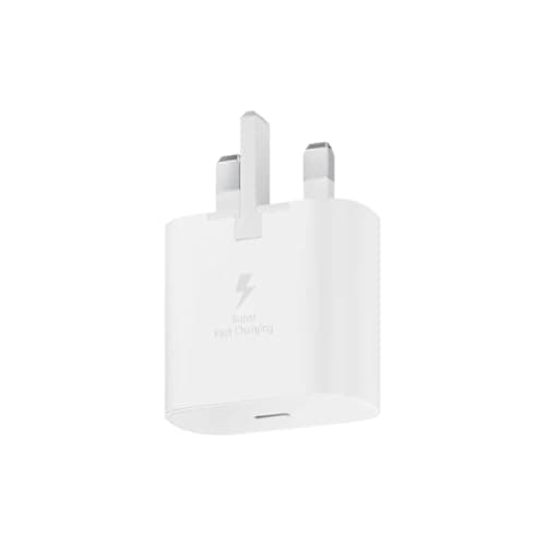 Samsung Galaxy Official 25W Super Fast Charging Travel Adapter (without USB-C to C Data Cable), White — view 2