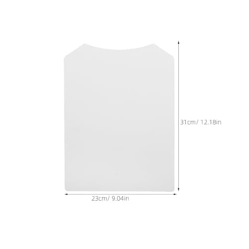 MOBUTOFU 50pcs White Cardboard Shirt Form Inserts for Garments Packing and Storage, Lightweight Paper Material T-shirt Folder Board for Organizing Laundry and Wrinkle-free Clothes — view 2