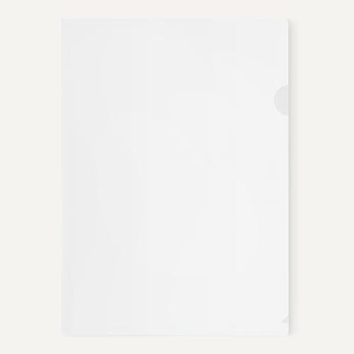 Amazon Basics A4 Clear Document Wallet for Office and Home, Open Top & Side Cut, Transparent Plastic File Folder, 0.2 mm Thickness, 100 Sheets — view 5