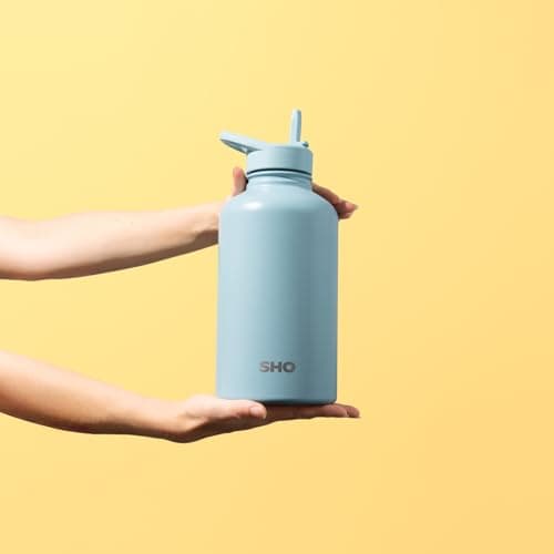 SHO Guzzler Insulated Stainless Steel Water Bottle (Pale Lavender, 950ml) — view 5