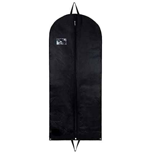 Hangerworld 54 Inch Black Breathable Suit Cover Travel Carrier Bag with Handles — view 2