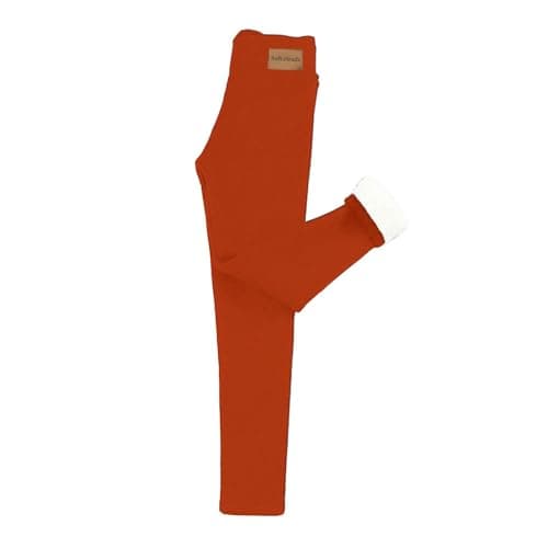 YCBMINGCAN Thermal Leggings Women's Winter Lined Warm Winter Leggings Fleece Trousers High Waist Leggings Opaque Winter Trousers Thermal Sports Trousers for Outdoor, Leisure, Sports, orange, M — view 4