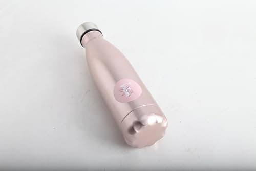 Eco Friendly 500ml Insulated Water Bottle – Double Wall Insulated Stainless Steel Bottle for Hot and Cold Drinks – Leakproof Travel Water Bottle – BPA-Free Sweat-Proof Thermal Water Bottle – Rose Gold — view 4
