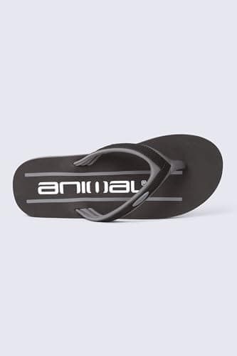 Animal Jekyl Mens Lightweight Flip-Flops Grey 13 — view 3