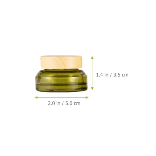 Alasum 5pcs Refillable 15g Glass and Pp Cosmetic Cream Jars with Lids, Portable Sample Containers for Travel and New Year Gifts, Tiny Jars for Body Butter and Makeup Storage Random Color — view 2