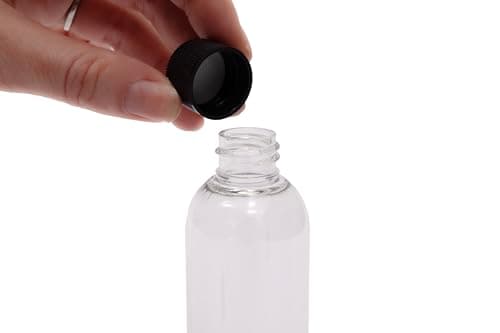 SEB Enterprises 100ml Travel Bottles with Black Screw Lids Pack of 4 BPA Free Durable Leakproof — view 3