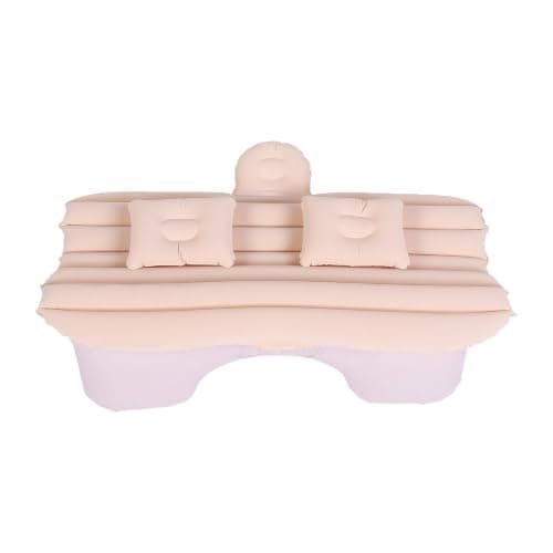 XUMIUZIY Car Air Mattress Inflatable Bed Back Seat Camping Pad (Beige) — view 5