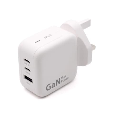 Multi Port 67W USB C Fast Charger Universal Power Adapter for Chromebooks, mac book pro, Lenovo,Dell,HP,ASUS,Acer,Nintendo Switch,IPHONE 15/16,IPAD,Smart Phones TYPE C Charging Block with 2x USB C — view 4