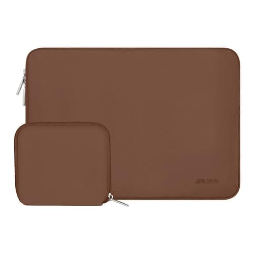 MOSISO 13 inch Laptop Case Neoprene Sleeve with Small Bag,Caramel Brown