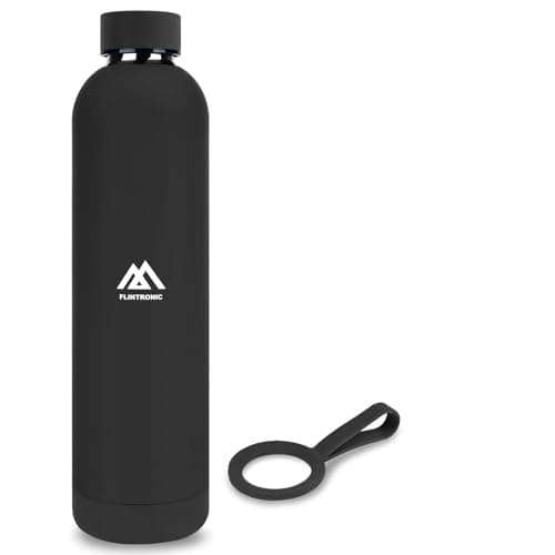 flintronic 1000ml Insulated Water Bottle, Keeps Drinks Cold 24 Hrs/Hot 12 Hrs, Stainless Steel, Sports Flask, BPA Free