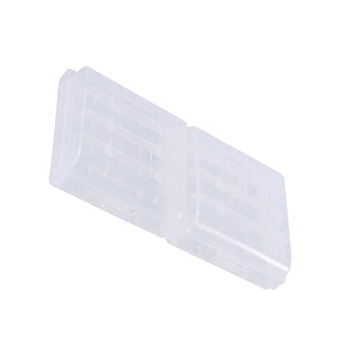 Aritynu Battery case for AA AAA batteries, 10 pack clear plastic holder for — view 4