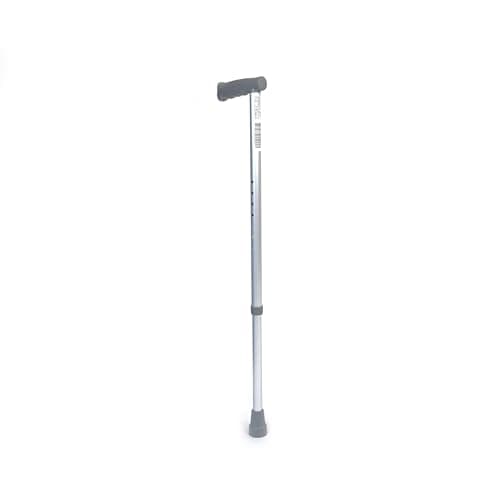 The Helping Hand Company Aluminium Walking Stick, Adjustable Height 84-109.2cm, PVC Handle, 20 Stone Capacity (Large)