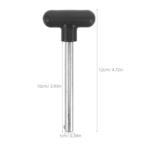TOYANDONA 2pcs Heavy Duty Weight Stack Pin for Gym Machines Diameter with Locking Space Industrial Grade T-shaped Weightlifting Machine Pin for Home and Commercial Fitness Equipment — view 2