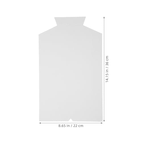 LALAFINA 50pcs White Cardboard Shirt Inserts for Garments Lightweight Material and Wrinkle-free Design 14x8.6 Clothes Folder T Shirt Display Forms for Packing — view 2