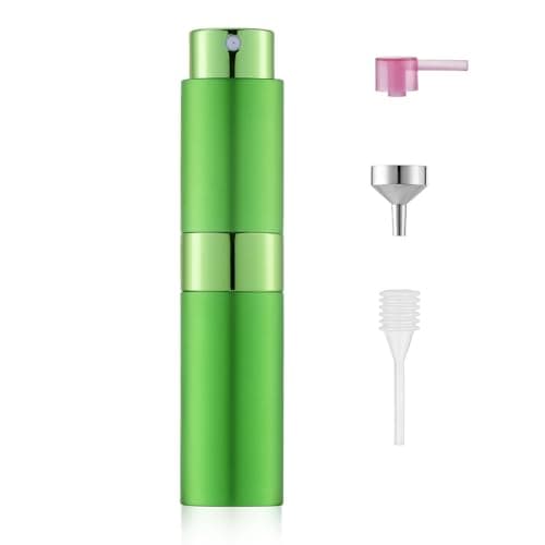 Toureal Travel Perfume Atomiser Refillable, 8ml Atomiser Spray Bottle,Green