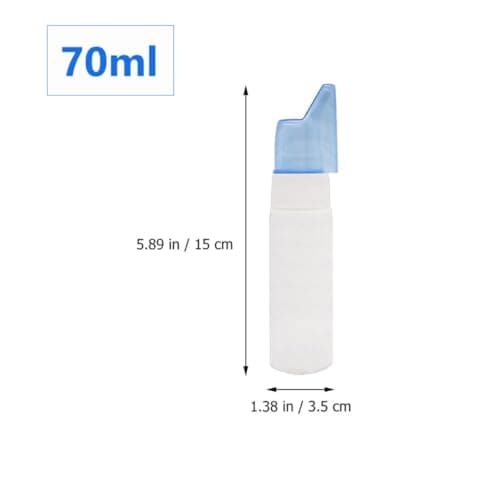 Tofficu 6 Pack 70ml Refillable Abs Spray Bottles with Safety Covers — view 2