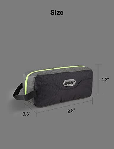 GOX Travel Toiletry Bag,Dopp Kit Case,Ultra-Light Cosmetics Bag Makeup Organizer, Black, 9.8*4.3*3.3 Inches, Toiletry Bag for Travel — view 2