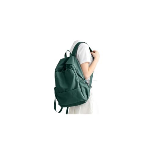 HYC00 School Backpack Womens Causal Travel School Bag for Teenage Girls Boys Secondary Backpack Lightweight 14 Inch Laptop Rucksack Bag for Women Casual Daypack Bookbag for College Work, Army Green