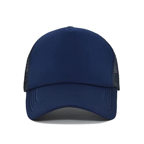 Mens and Womens Sponge Color Matching Simple Casual Peaked Cap Travel Holiday Sports Cap Headlight Visor (Navy, One Size) — view 2