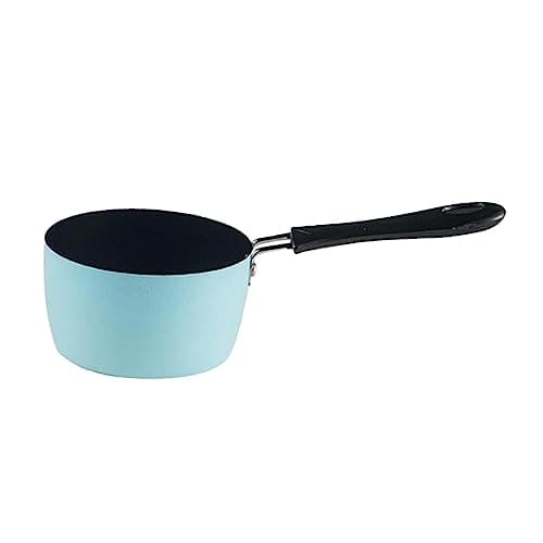 Baoblaze Milk Pan, Sauce Pan, Butter Melting Pot, Porridge Cooking Pot, Small Saucepan Soup Pot for Cooking Kitchen Breakfast, RV Travel Camping, Blue — view 6