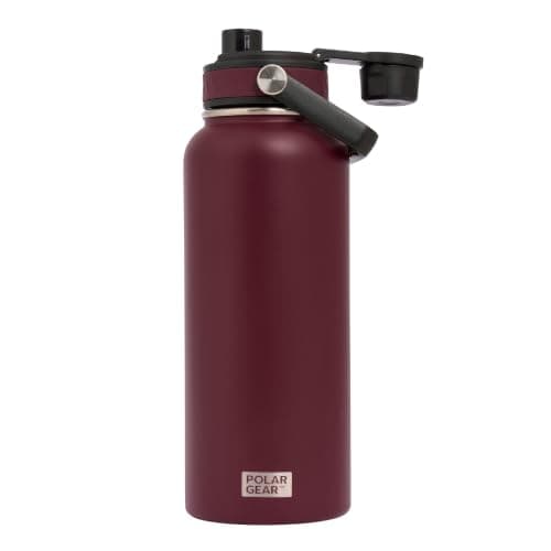 Polar Gear 1L Insulated Water Bottle, Stainless Steel Leak-Proof + Chug Cap