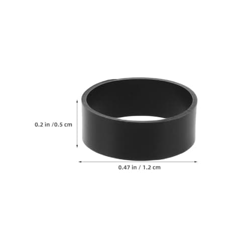 Artibetter 600pcs Reusable Black Silicone Rubber Bands for USB Cords and Charging Cables Heavy Duty Non-slip Cable Ties for Travel and Office — view 2