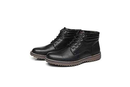TOP STAKA Men's Boots, Leather Lace Up Winter Shoes for Work, Travel, Business, Casual Shoes — view 4