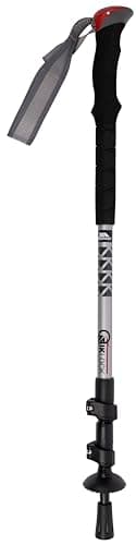 Trespass Travel Walking Poles Qiklock Silver One Size — view 3