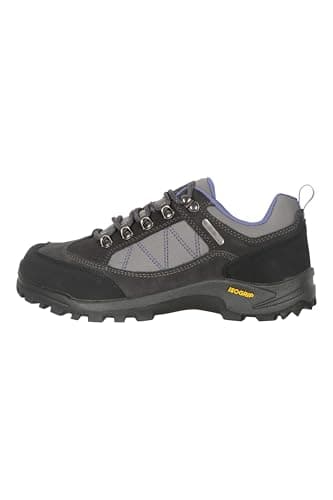 Mountain Warehouse Storm Womens Waterproof IsoGrip Shoes - Waterproof Ladies Rain Boots, Breathable, Suede Upper Shoes - for Spring Summer, Walking & Hiking Grey 5 — view 5
