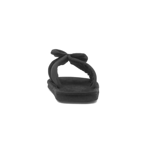 Shoe Zone - Womens Black Bow Slip On Beach Mule Sandal - Size 8 UK - Black — view 5