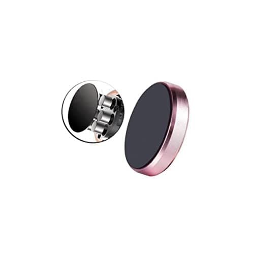 Hemobllo Universal Mini Car Magnetic Phone Mount Holder for Smartphones, Rose Gold Dashboard Cell Phone Holder Compatible with Models, Compact Magnetic Stand for Car Navigation — view 3