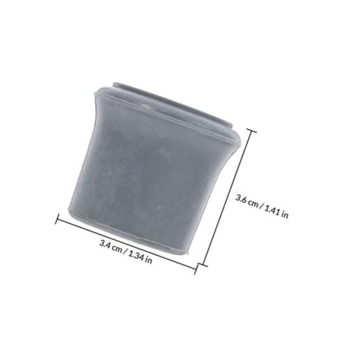 4 Pack Rubber Replacement Feet for Toilet Chair and Walking Cane — view 2