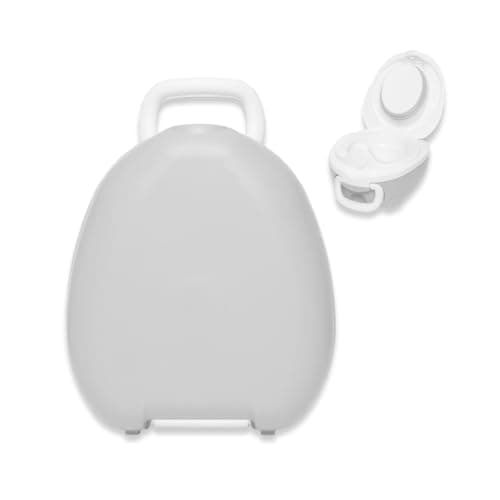 My Carry Potty - Travel Potty, Award-Winning Portable Toddler Toilet Seat for Kids to Take Everywhere (Grey Pastel)