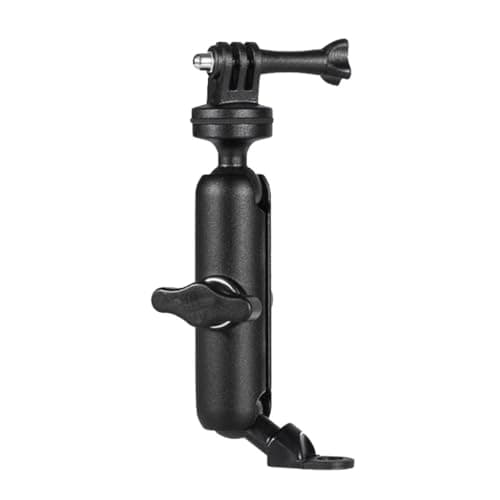 360° Rotatable Motorcycle Bike Camera RAM Mount, Universal Action Camera Holder with Vibration Dampener for GoPro Hero 12/11/10/9, DJI Osmo Action 4/3, Insta360 for Motorbike, Mountain Bike, Road Bike