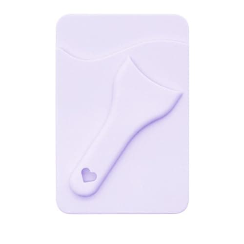 Cell Phone Card Holder Suction Cup Cell Phone Wallet, lavender, see