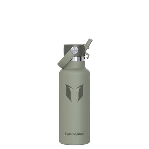 Sparrow Insulated Water Bottle Kids 500ml Metal Drinks Bottle with Straw