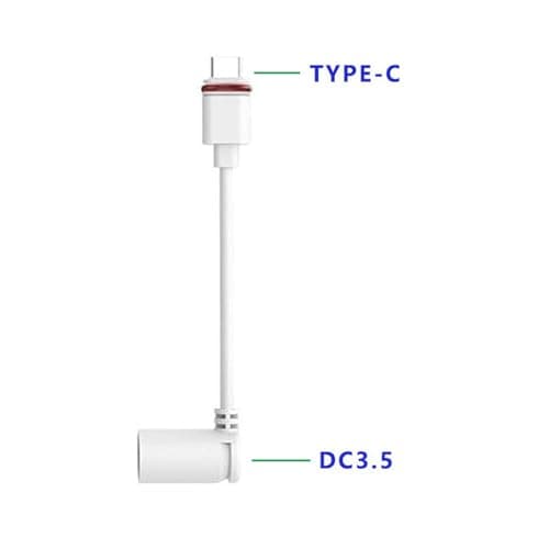2pcs Barrel Plug to USB-C Adapter for Ring USB C Outdoor Cameras, Upgraded Barrel Adapter Compatible with Ring Solar Panel for Stick Up Cam and Spotlight Cam Pro — view 4