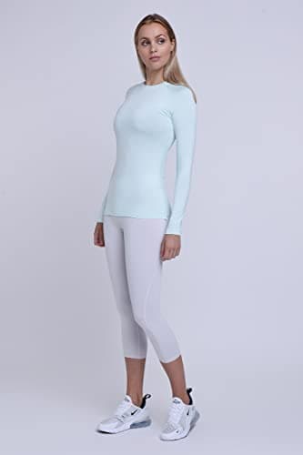 TCA Super Thermal Long Sleeve Women Running, Ski Base Layer - Compression Shirts Woman, Workout Tops for Women - Bay, XL — view 5